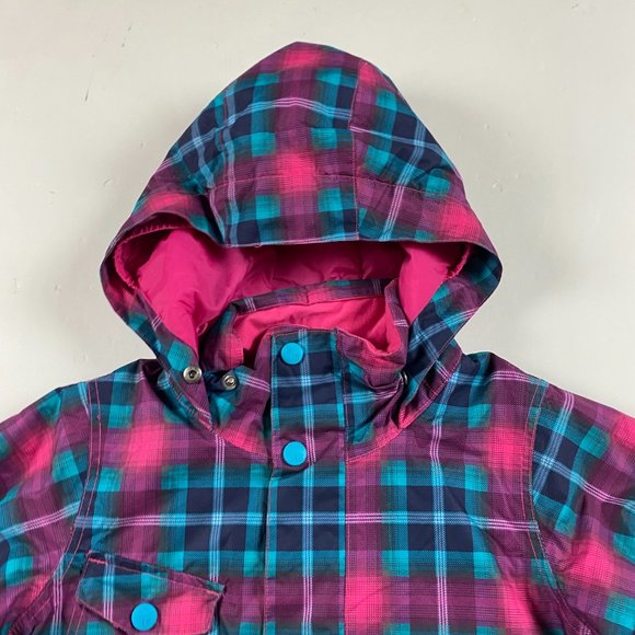 Burton Twist Bomber Jacket Girls XL US 18 Ski Snowboard Plaids - Picture 2 of 12